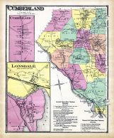Cumberland, Cumberland Town, Lonsdale, Rhode Island State Atlas 1870